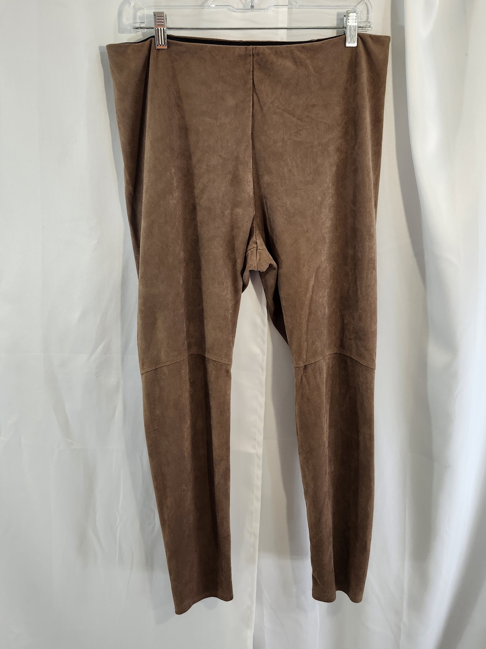 Lysse Brown Faux-Suede Leggings